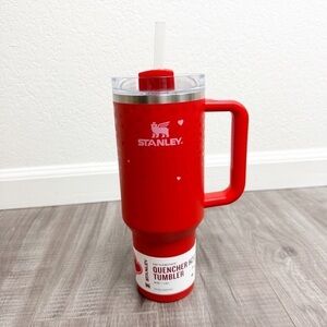 Stanley Red Ruby Hearts Target Exclusive Valentine's Day 2025 40 Oz Tumbler NEW